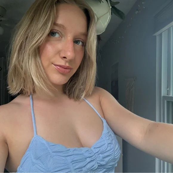 Hello Molly Blue Halter Maxi Dress - Picture 4 of 4